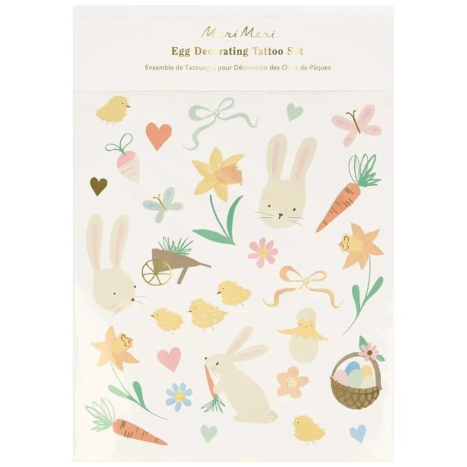 Meri Meri - Tatuaże wielkanocne na jajka 90szt. - Easter Icons