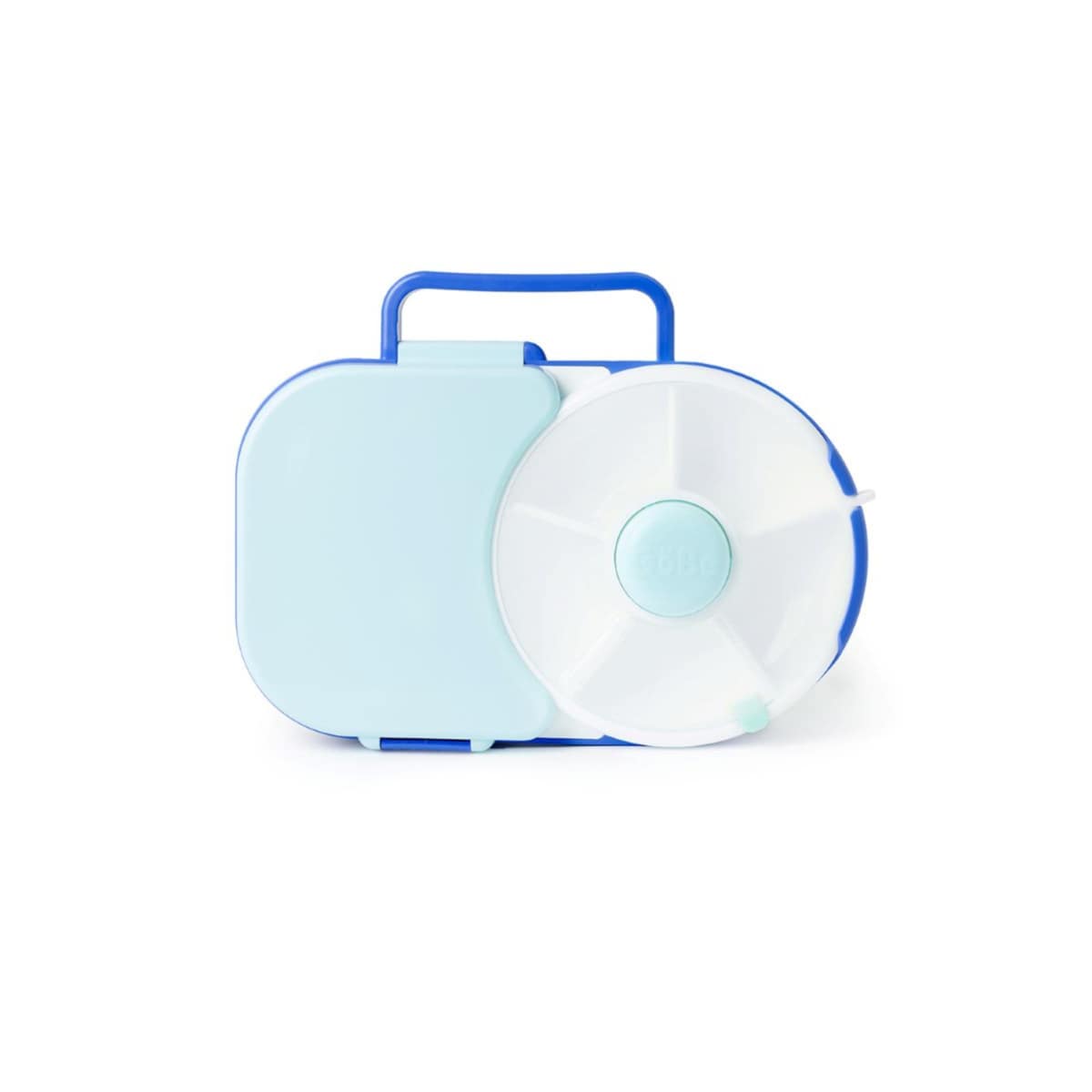 GOBE 2IN1 LUNCHBOX & SNACK SPINNER śniadaniówka dla dzieci, Blueberry blue