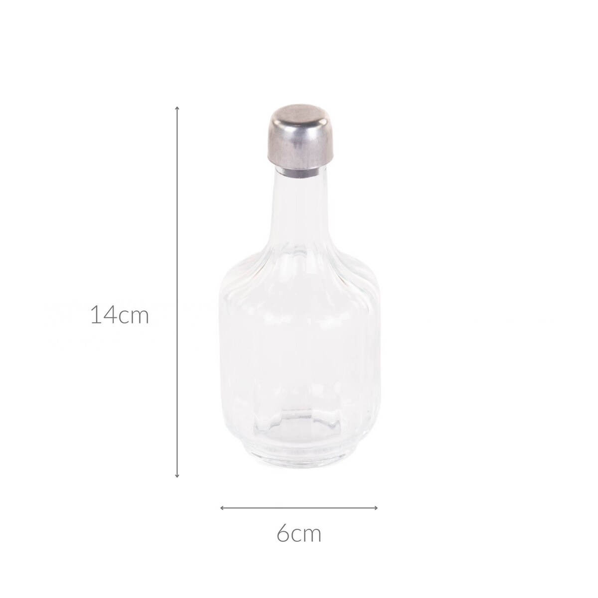 Szklana karafka na przyprawy, 150 ml, kolor przezroczysty