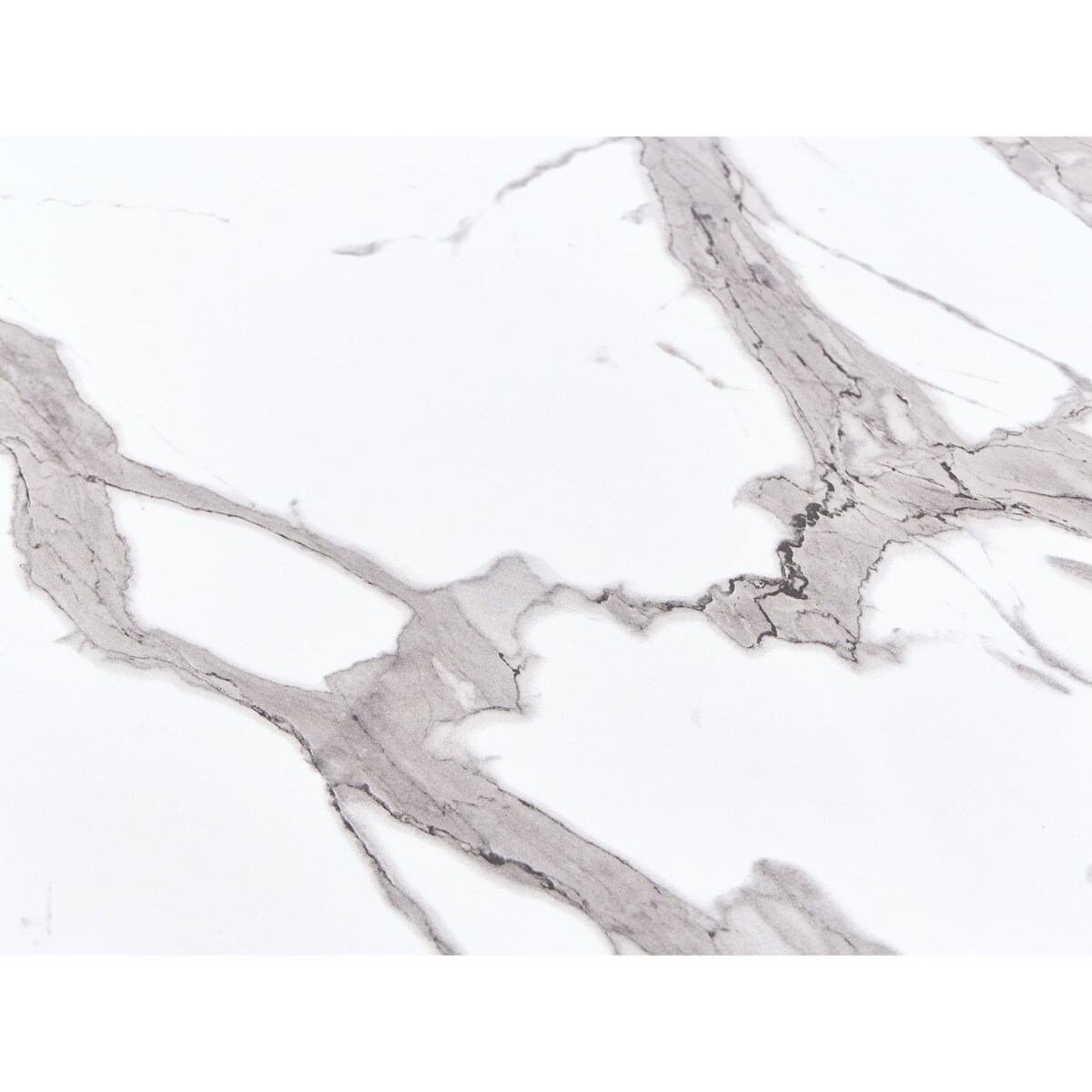 Stół ogrodowy SOVARETO 180 cm 90 cm Efekt marmuru Biały marmur