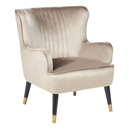 Fotel uszak VARBERG Welur Beżowy