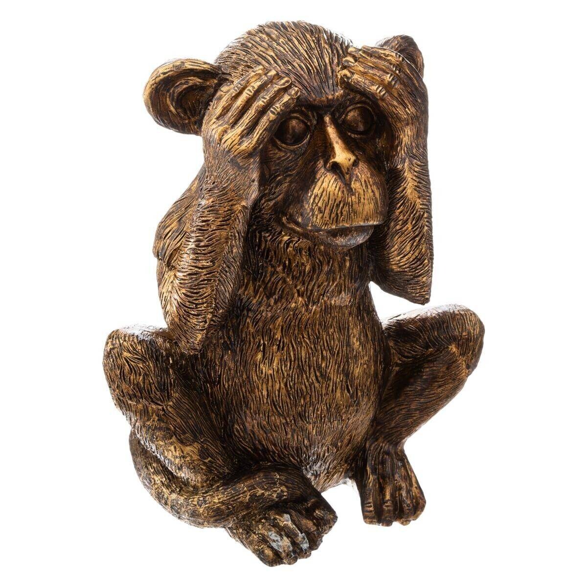 Trzy mądre małpy, figurki z polyresinu, wys. 17 cm