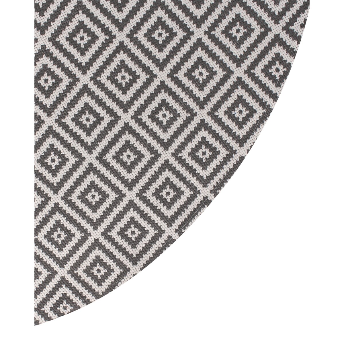 Dywan zewnętrzny THRISSUR Szary ø 120 cm