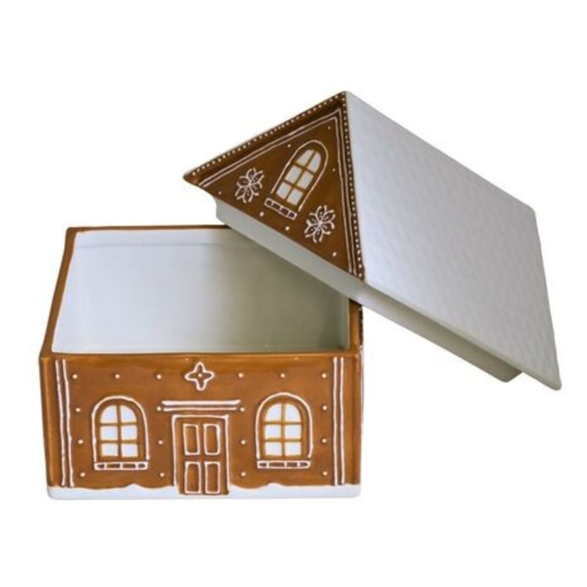 Pojemnik świąteczny ceramiczny PIERNIKOWY DOMEK