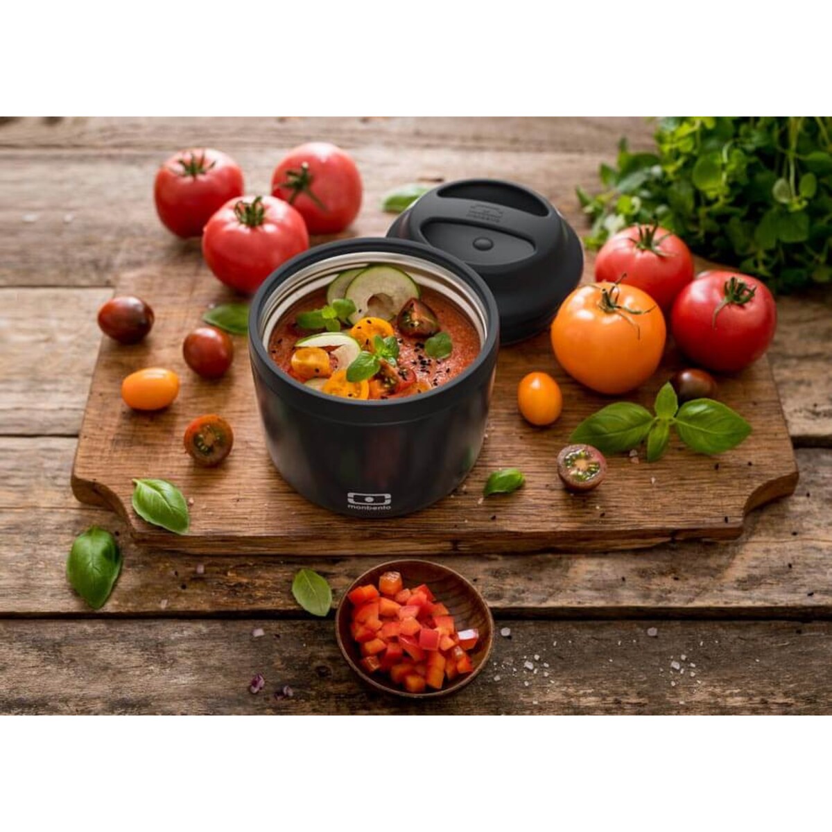 Termos obiadowy NEW Black Onyx Element, 550 ml, Monbento