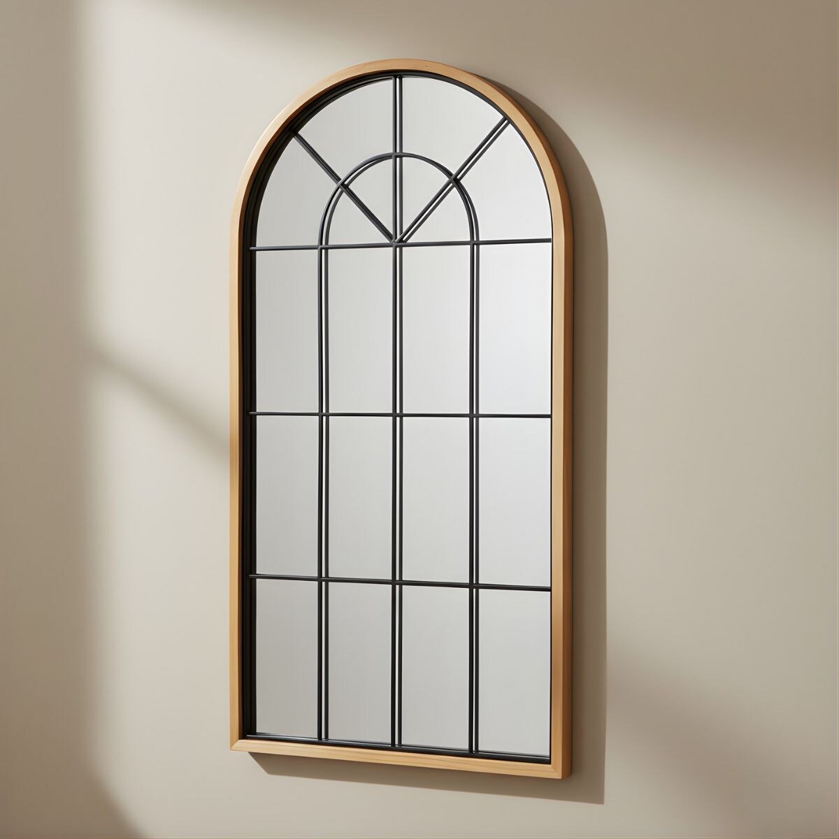 Duże, dekoracyjne lustro wiszące ARCUS, 110 x 56 cm