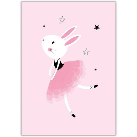 plakat cute ballerina 1 21x30 cm