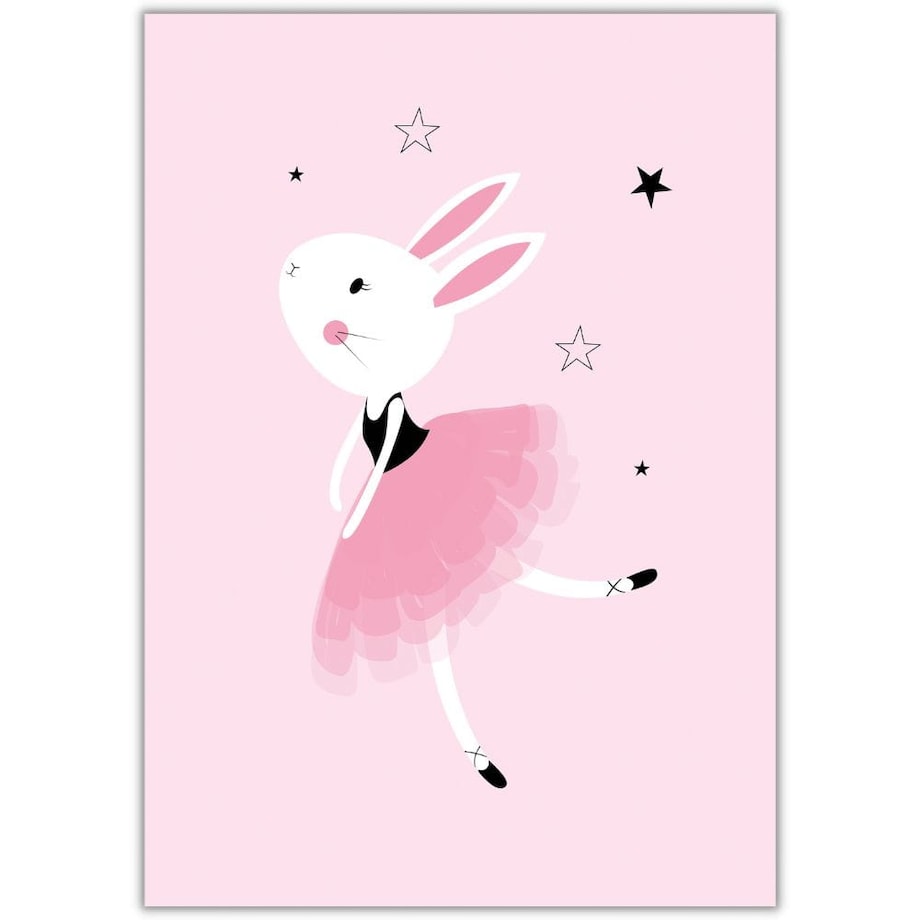 plakat cute ballerina 1 21x30 cm