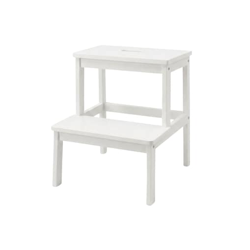 Bambusowy taboret ze schodkiem KROK, wys. 46 cm