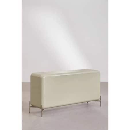 Komoda z płyty MDF błyszcząca Alazne 160x45 cm miętowa