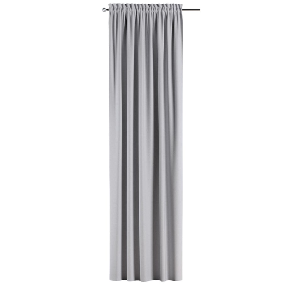 Zasłona na kanale z grzywką 1 szt. 130x245 jasny szary