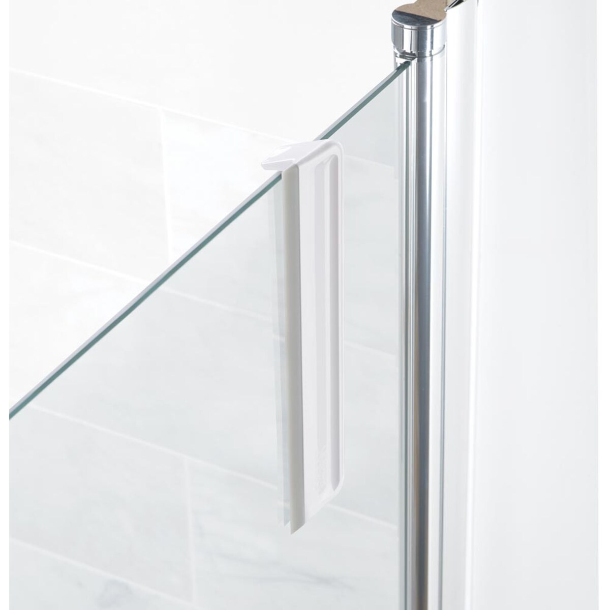 Ściągaczka do kabiny prysznicowej biała Easy Store, 25 x 5 x 4 cm, Joseph Joseph