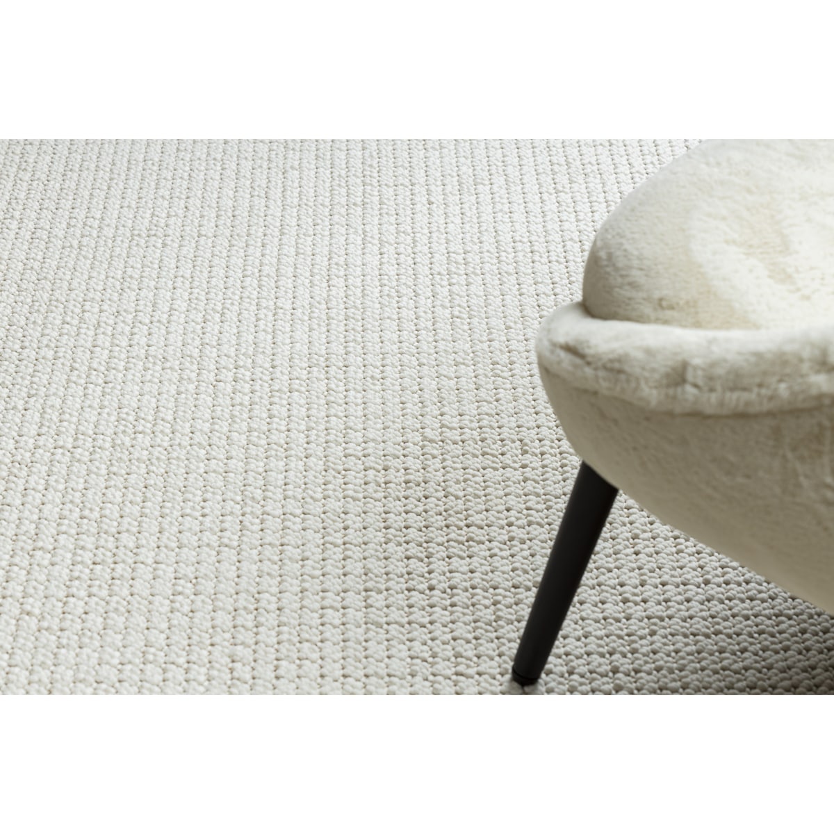 Dywan CASABLANCA LOOP biały pętelkowy, 150x300 cm