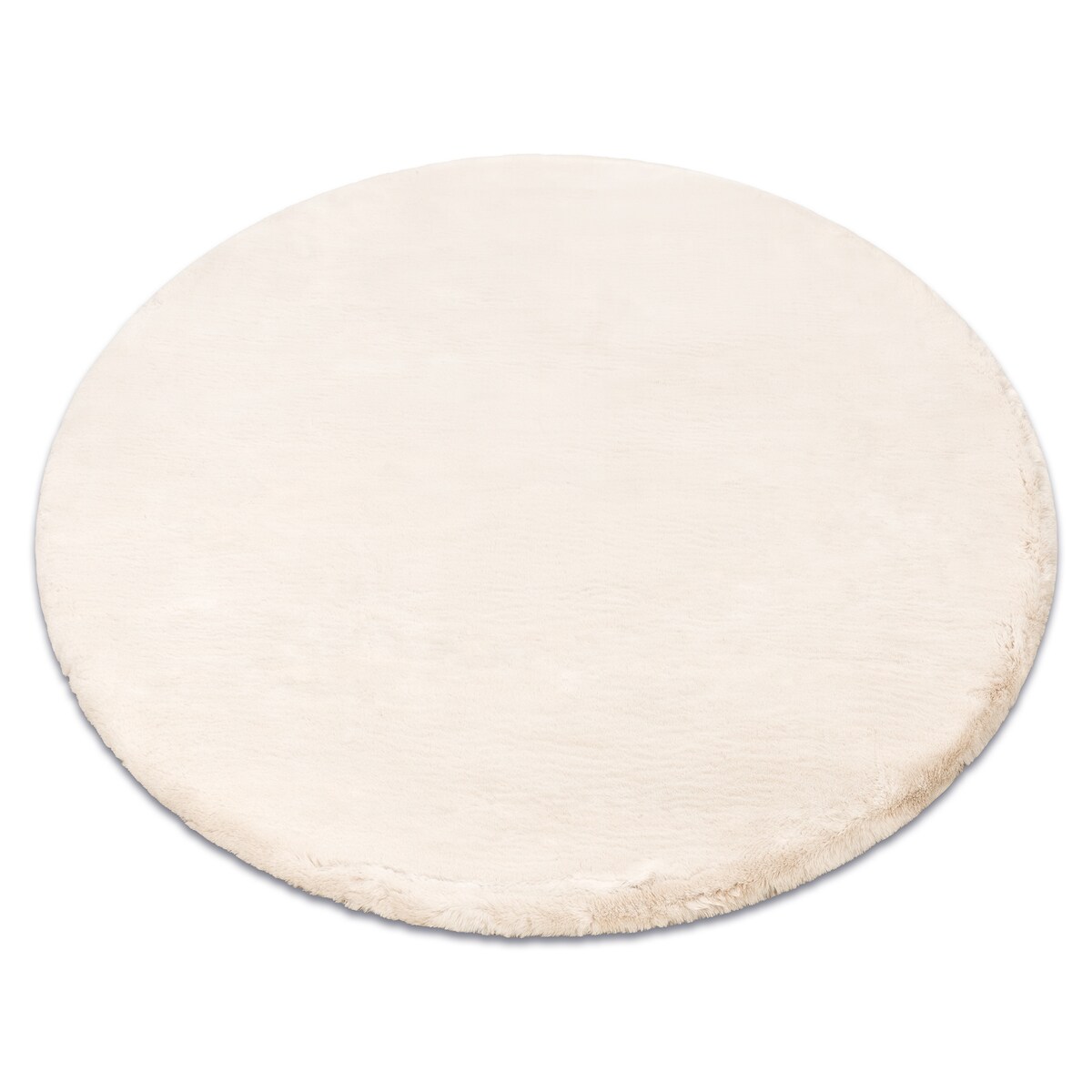 Dywan TEDDY NEW sand 52 koło Shaggy beż koło 160 cm