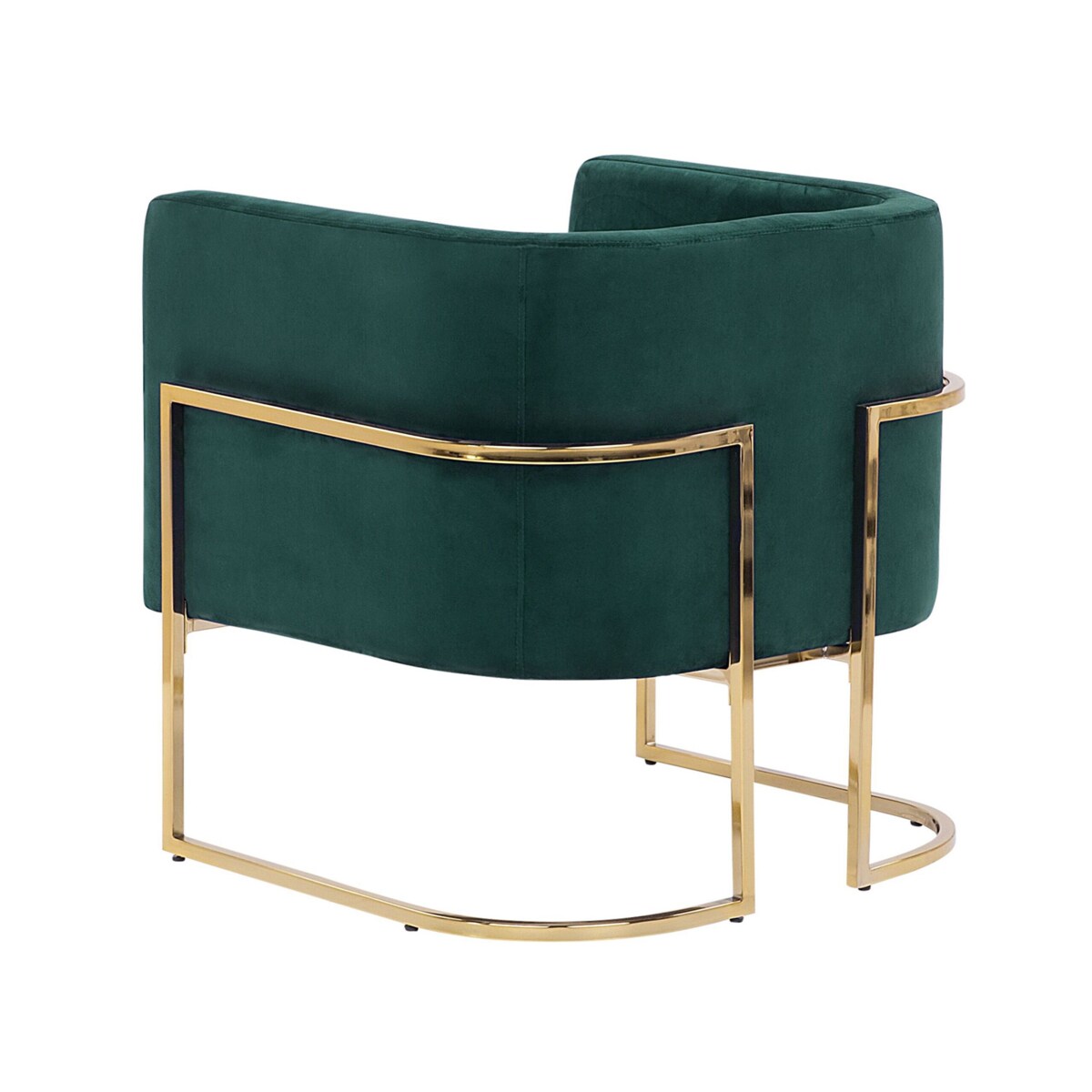 Fotel welurowy zielony SIRKKA