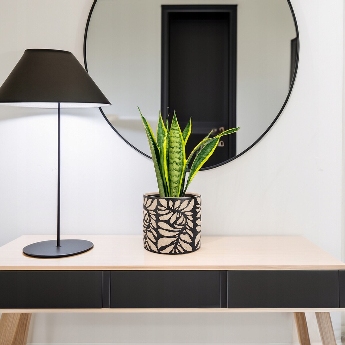 DONICZKA CERAMICZNA BEŻOWA 14cm na kwiaty zioła parapet do domu salonu