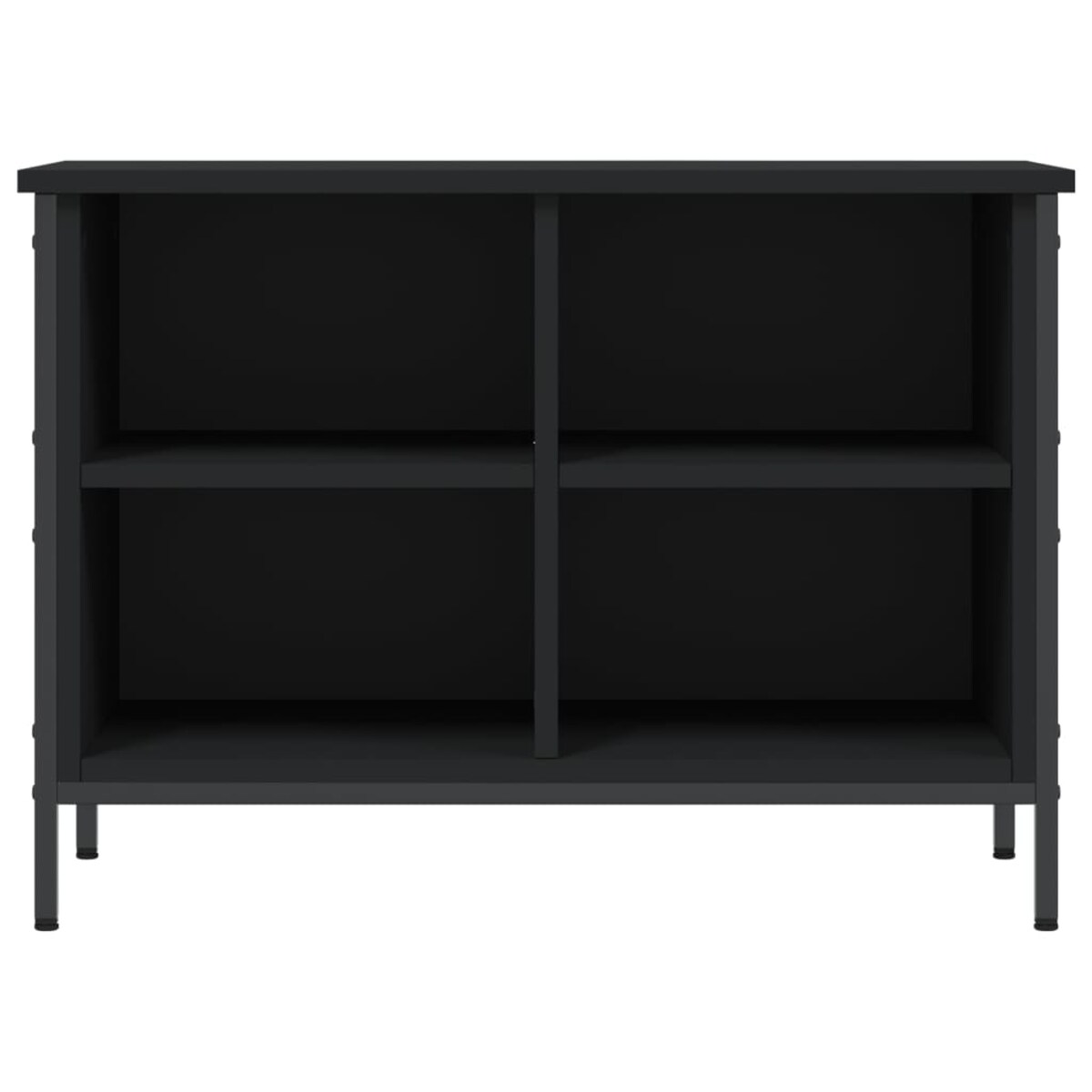 vidaXL Szafka na buty, czarna, 69x35x50 cm, materiał drewnopochodny