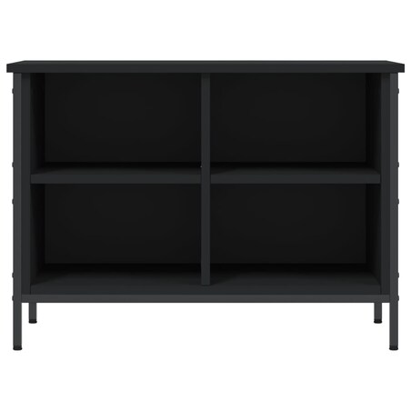 vidaXL Szafka na buty, czarna, 69x35x50 cm, materiał drewnopochodny