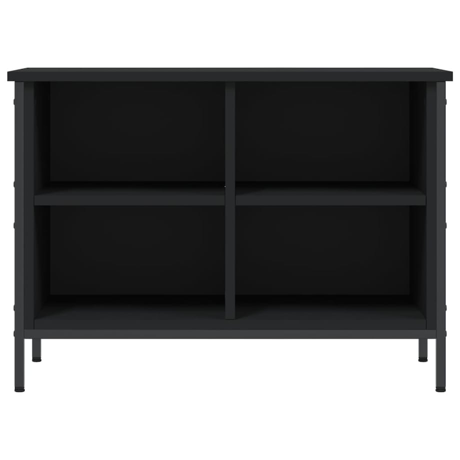 vidaXL Szafka na buty, czarna, 69x35x50 cm, materiał drewnopochodny