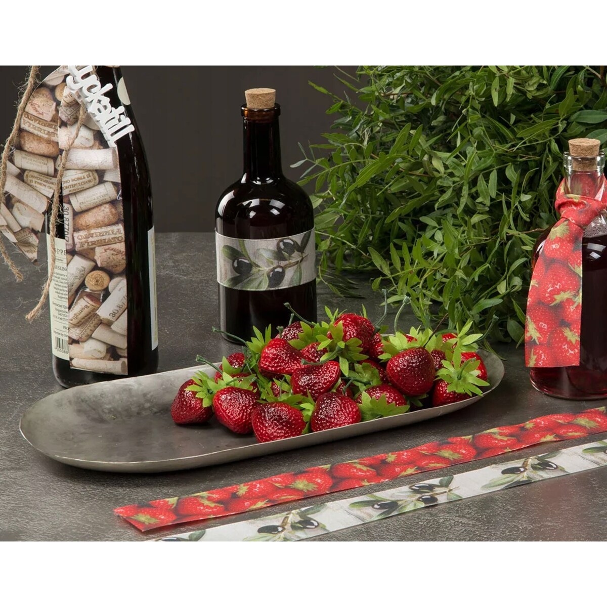 SZTUCZNE TRUSKAWKI 10 szt. JAK ŻYWE pływająca ozdoba wodoodporne zestaw