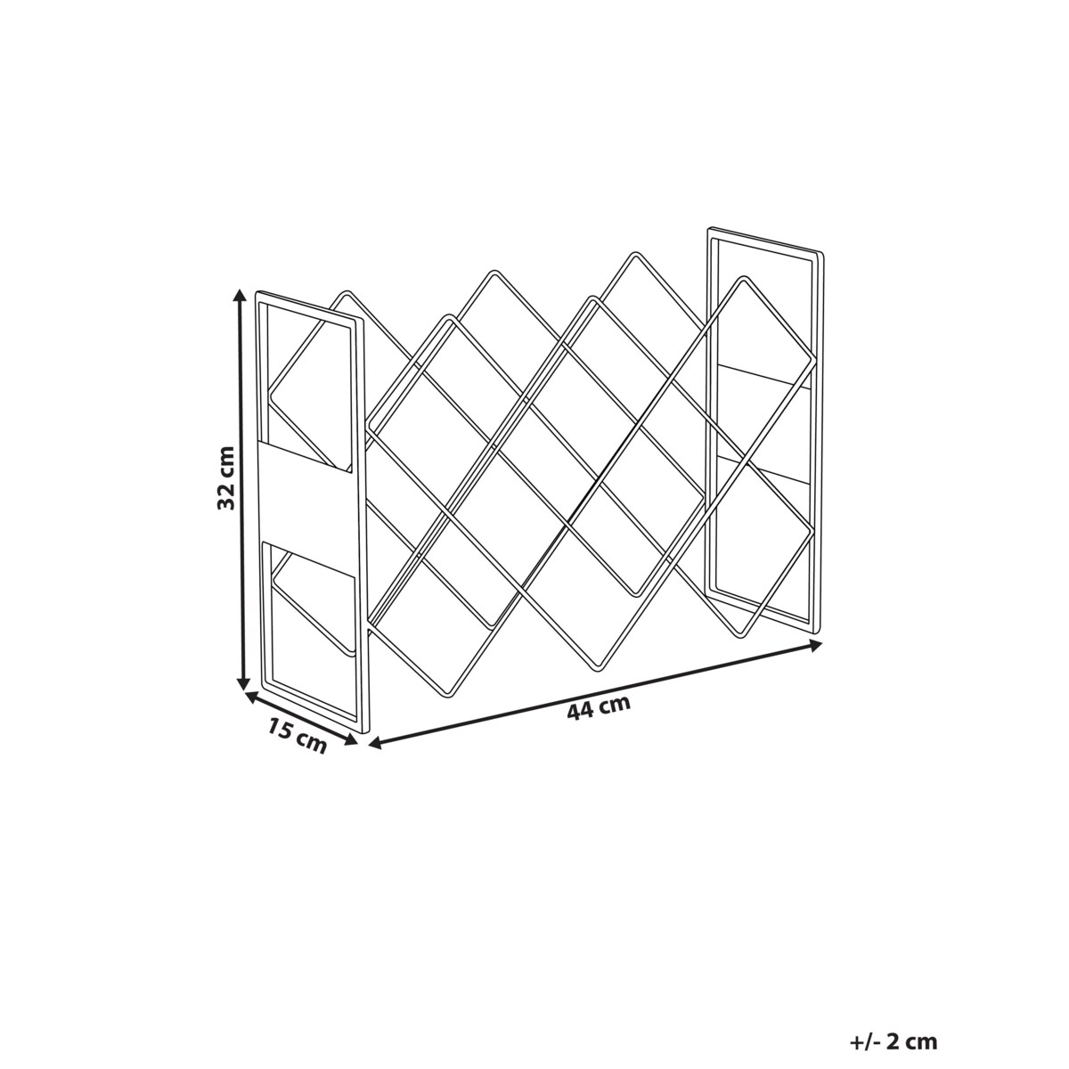 Stojak na wino BALLYBAY Czarny