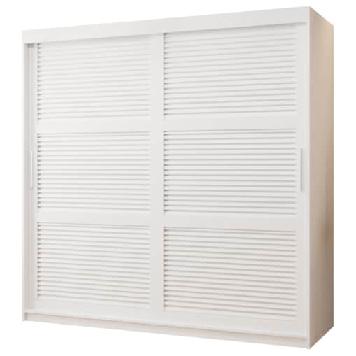 Szafa przesuwna Garderoba ŻALUZJA 180 biały