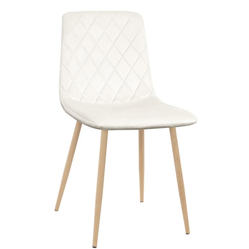 Krzesło tapicerowane welurowe do salonu kuchni jadalni velvet loft beżowe jasne nogi