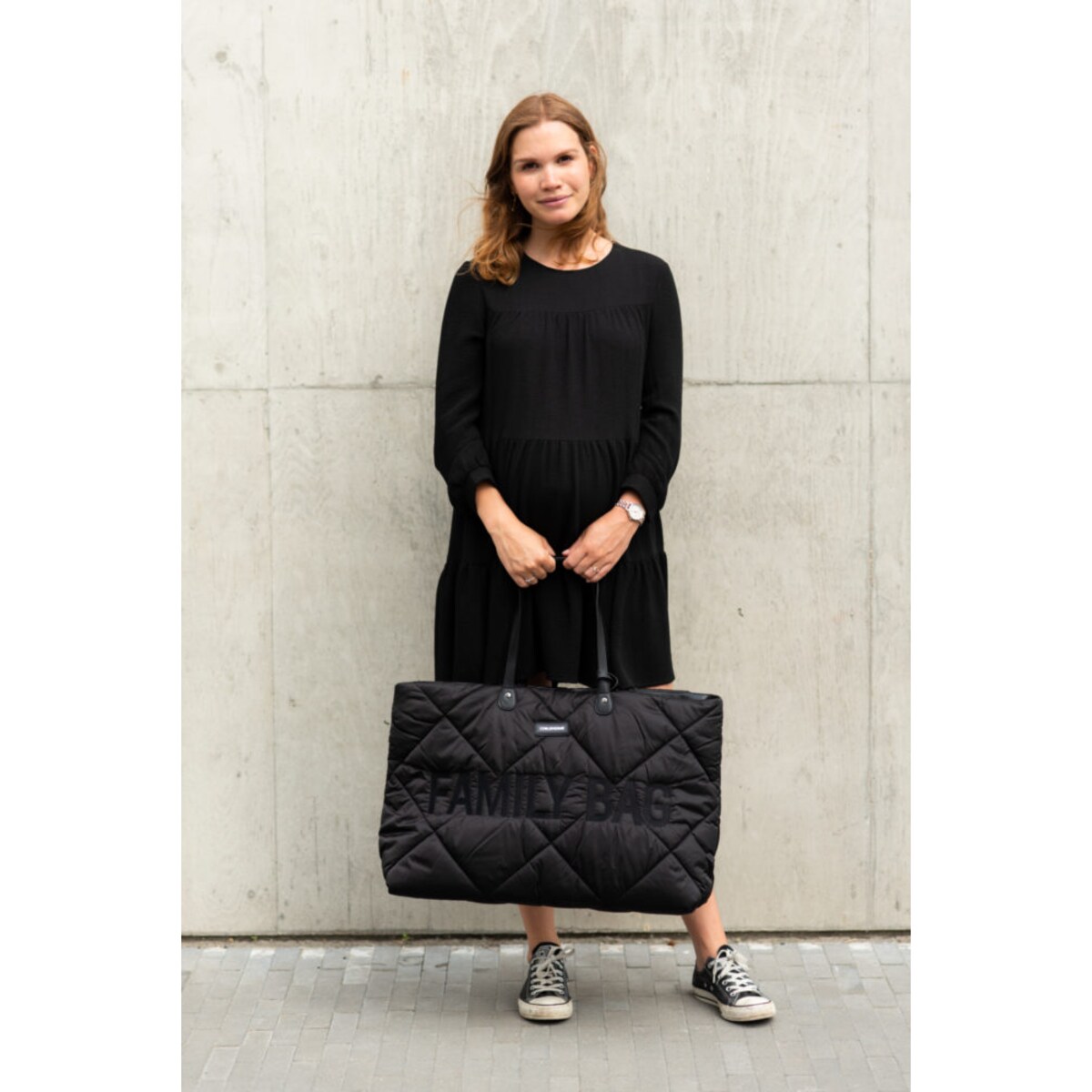 Childhome Torba Family bag Pikowana Czarna