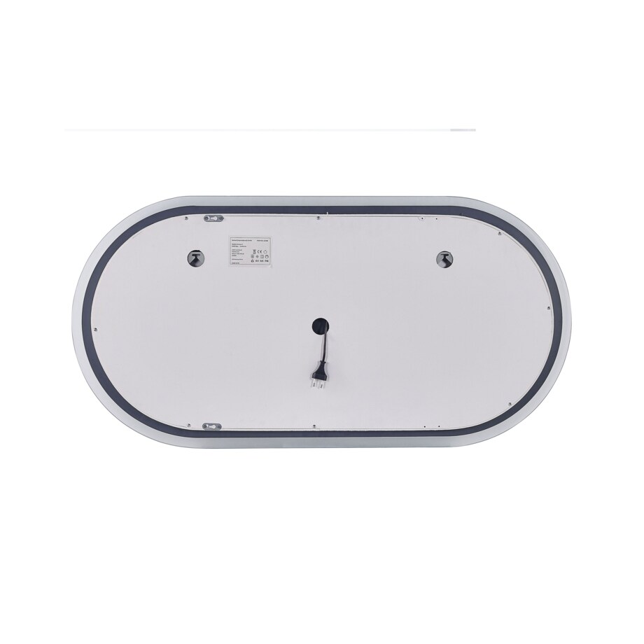 Lustro ścienne LED 120 x 60 cm srebrne CHATEAUROUX