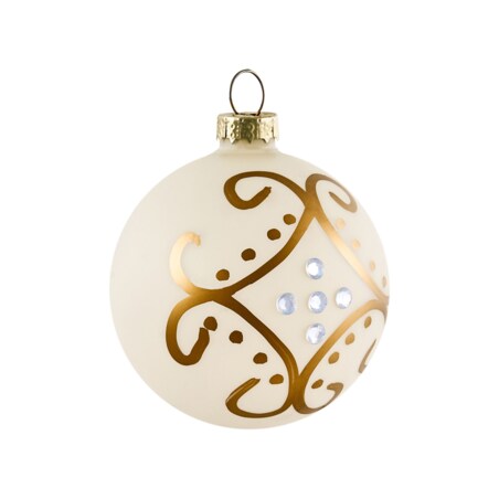 Zestaw 70 bombek FLICKER Szkło Złoty