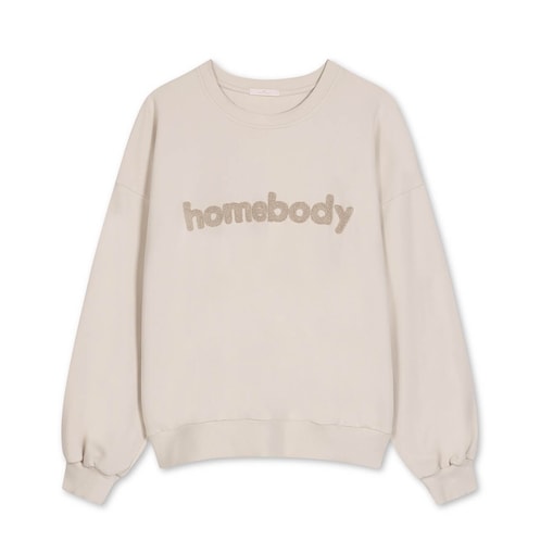 Bluza homebody beżowa S