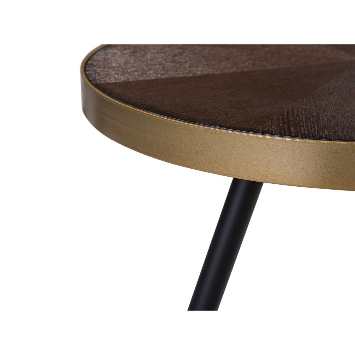 Stolik pomocniczy brązowo-złoty RAMONA