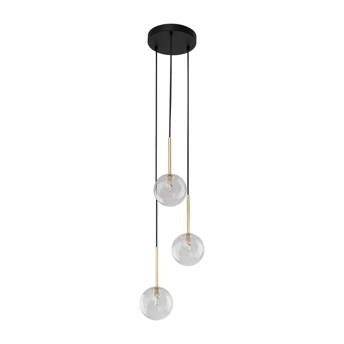 Lampa wisząca TK Lighting NILOS 5942 czarno-złota 3xG9 regulowana do salonu i jadalni