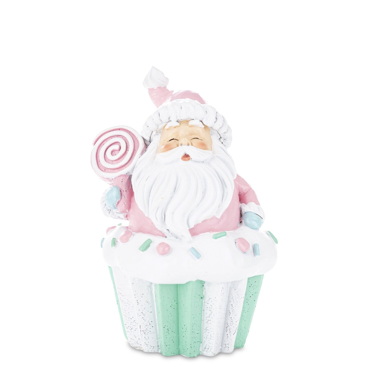 Dekoracja Mikołaj na muffince 14x10x9 cm BABBO NATALE