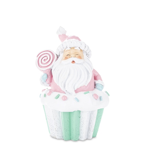 Dekoracja Mikołaj na muffince 14x10x9 cm BABBO NATALE