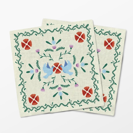 Serwetki świąteczne - Zimowy wieniec (2 szt.)