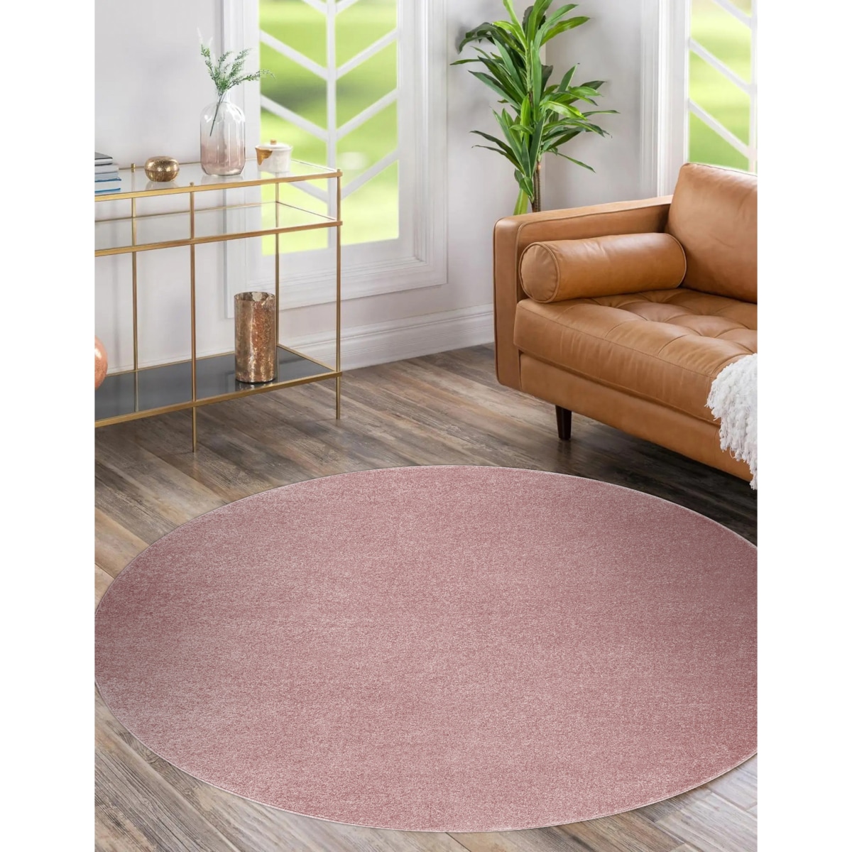 Dywan SOFTY koło Jednolity, jednokolorowy koło 120 cm