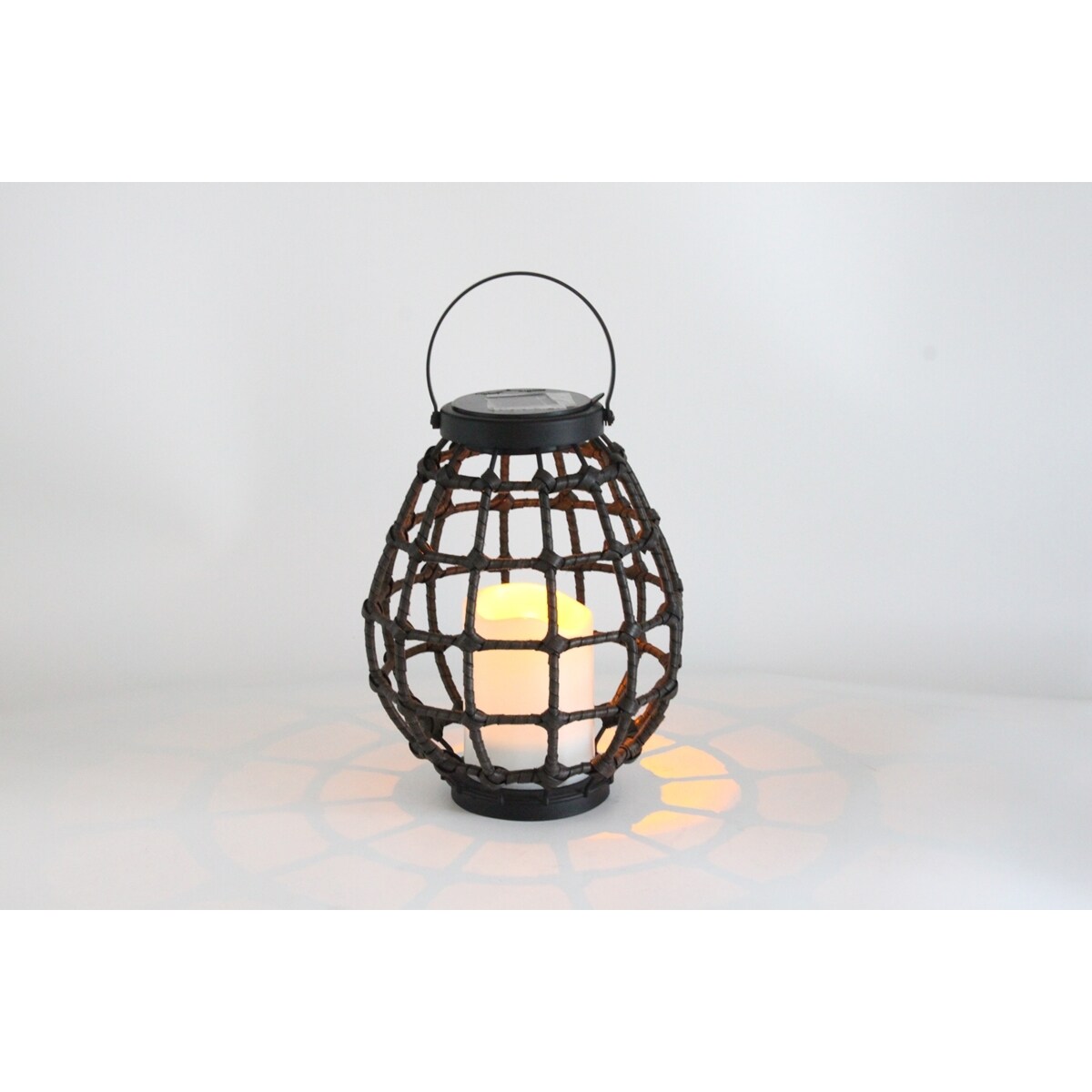 Solarny lampion ogrodowy Koge 313249 LED czujnik zmierzchu czarna