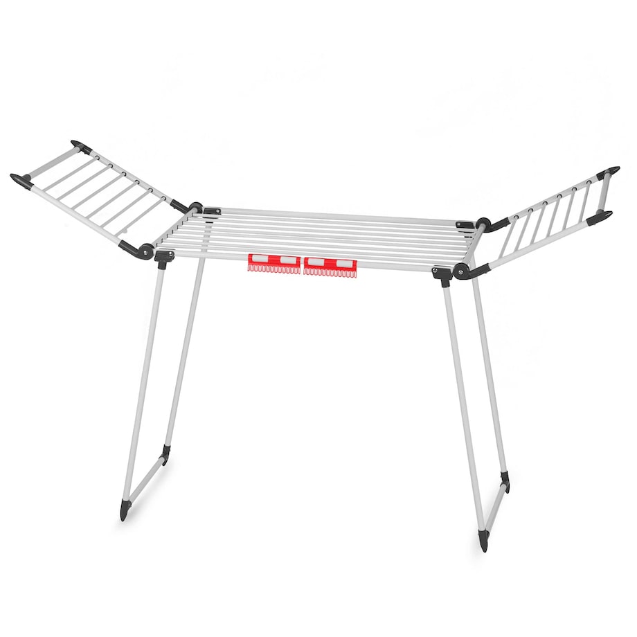 Suszarka na pranie do ubrań bielizny stojąca rozkładana 19m Massido Debora biała