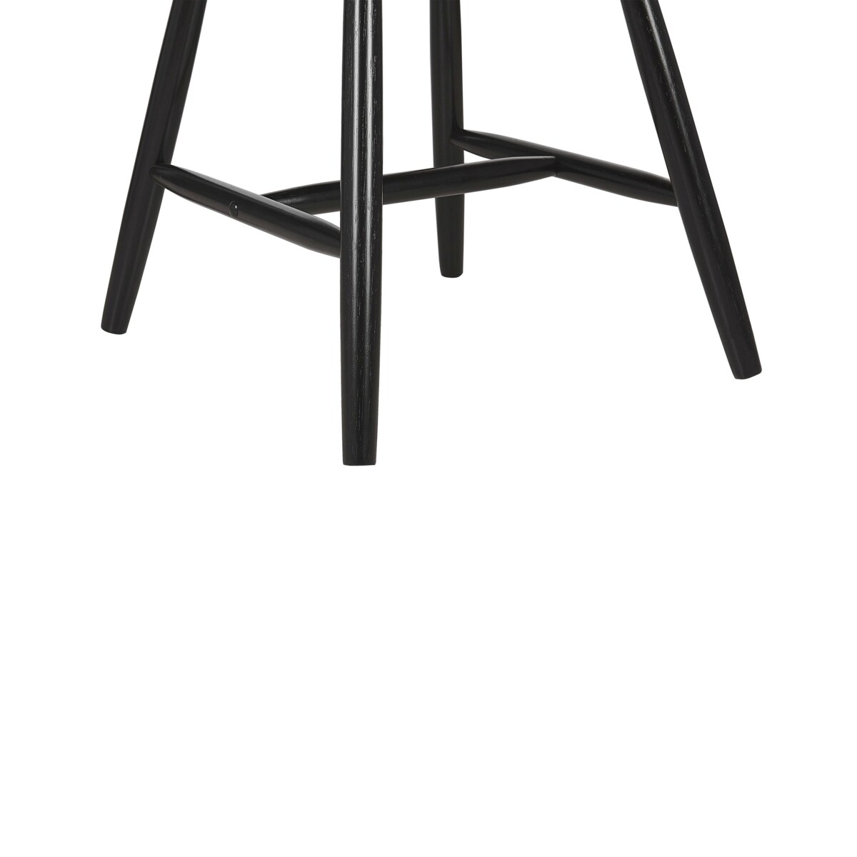 Zestaw 2 krzeseł do jadalni drewniany czarny BURGES