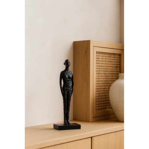 FIGURKA DEKORACYJNA CHRISTIANO CZARNY S