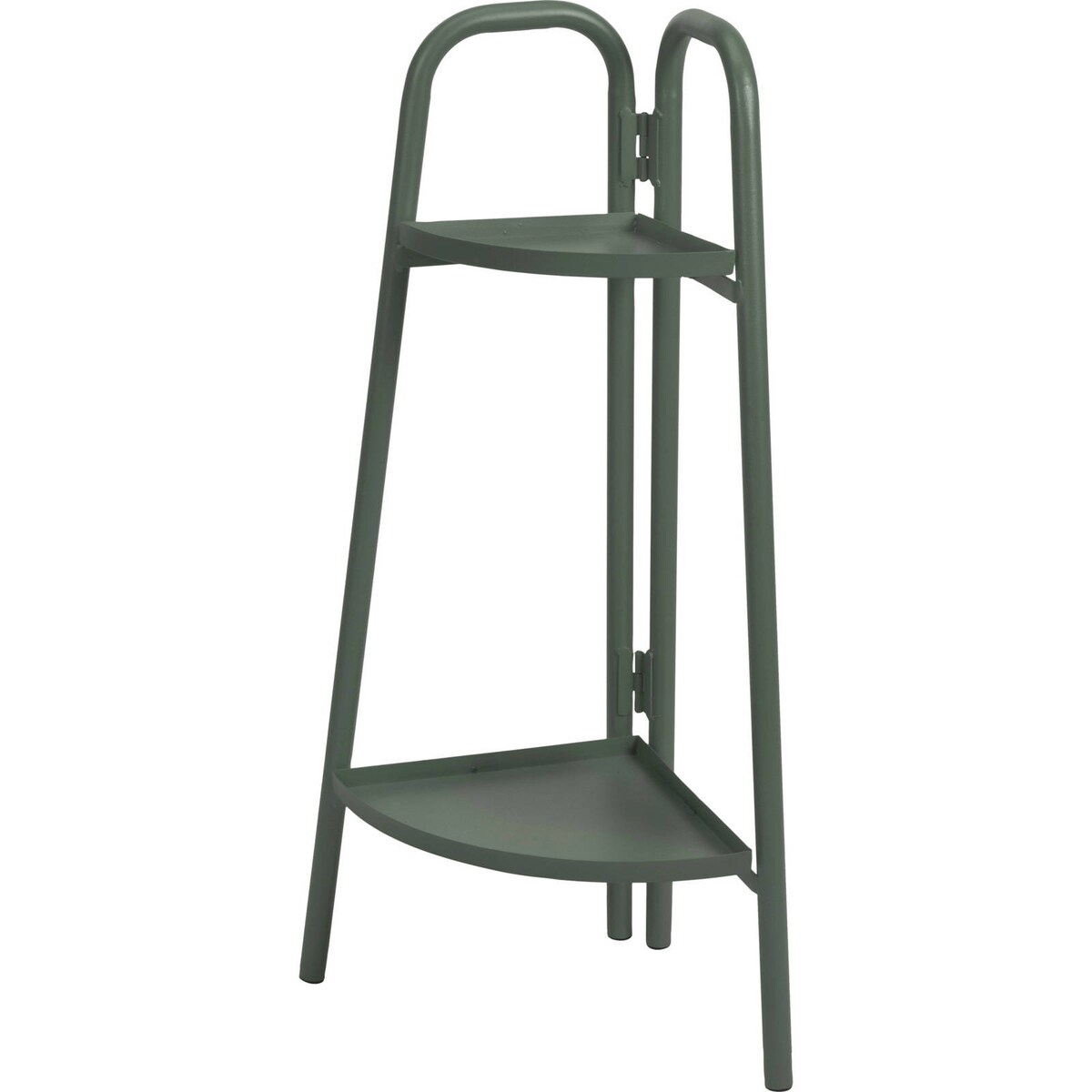 Metalowy kwietnik narożny, 2 poziomy, 70 cm