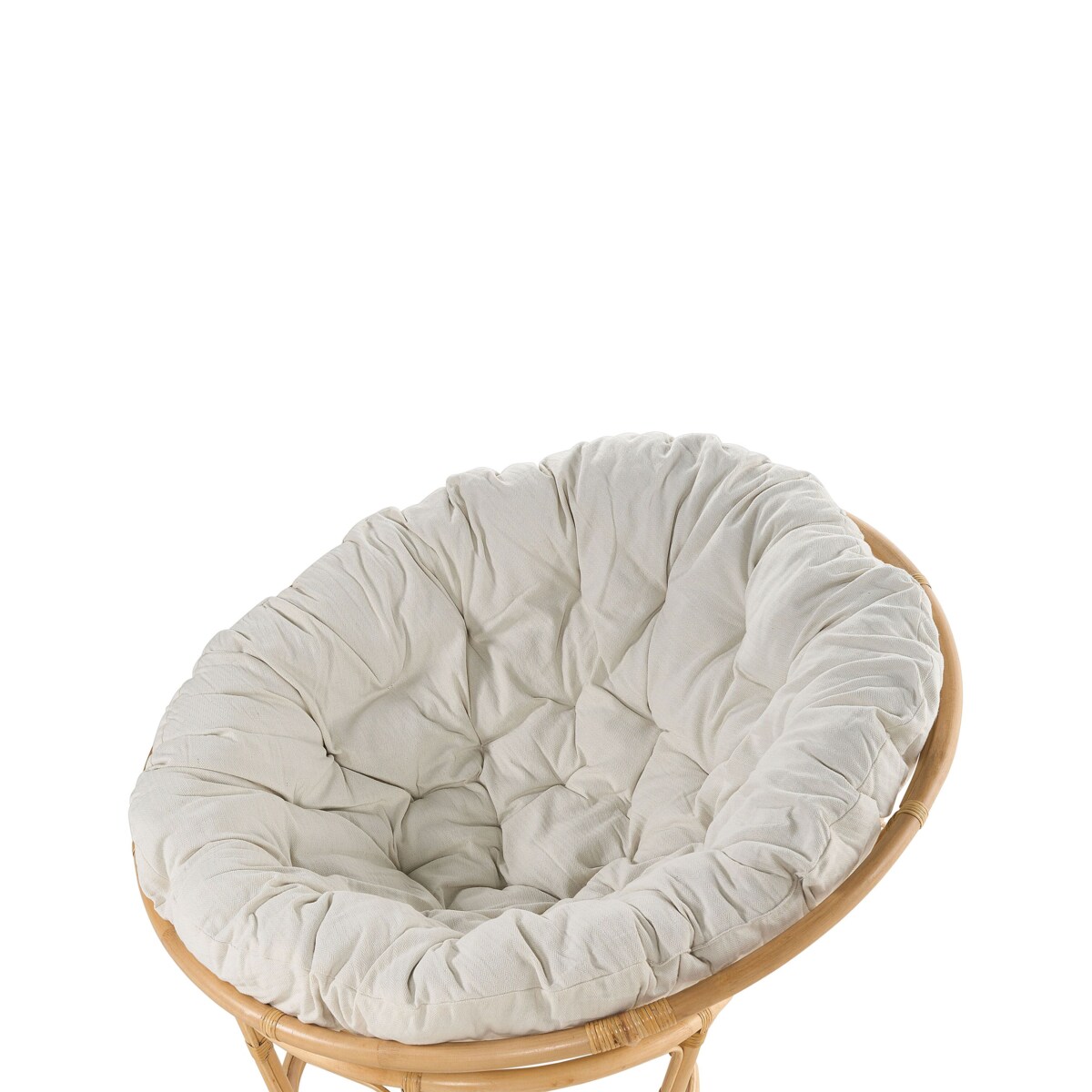 Krzesło ogrodowe Zestaw 2 Rattan Jasnobeżowy SALVO