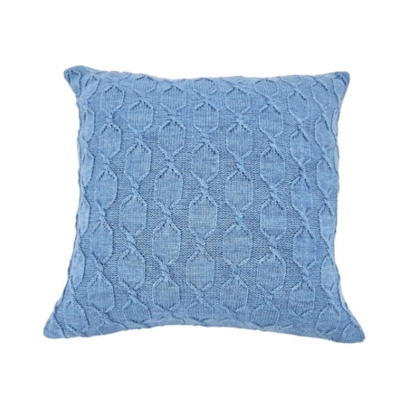 Poszewka na poduszkę z wełną z Alpaki 45x45 cm MODENA NIEBIESKI
