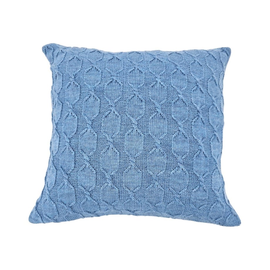 Poszewka na poduszkę z wełną z Alpaki 45x45 cm MODENA NIEBIESKI