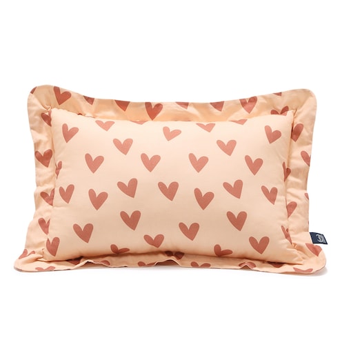 La Millou - Poduszka do spania Bawełna HEARTBEAT PINK