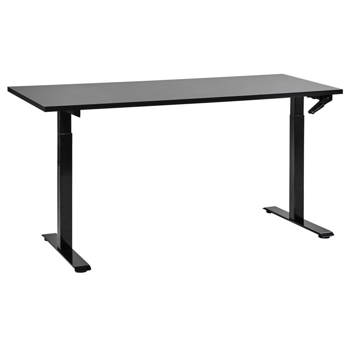 Biurko regulowane manualnie DESTINES Czarny 160 cm 72 cm