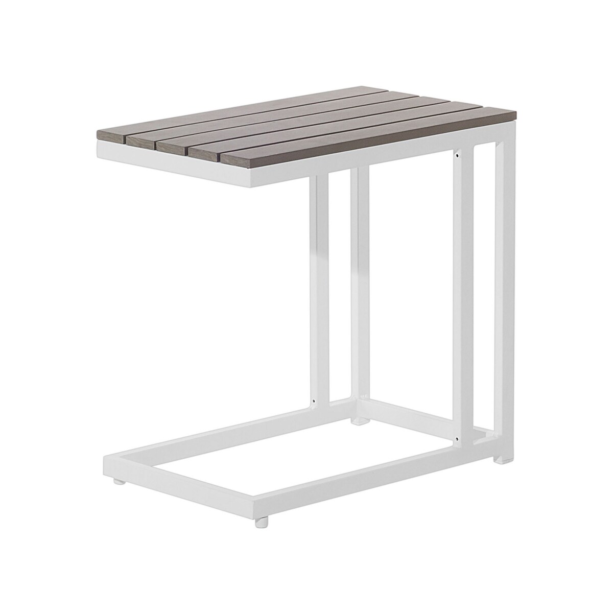 Zestaw ogrodowy 5-osobowy biały z 2 zestawami poszewek MESSINA