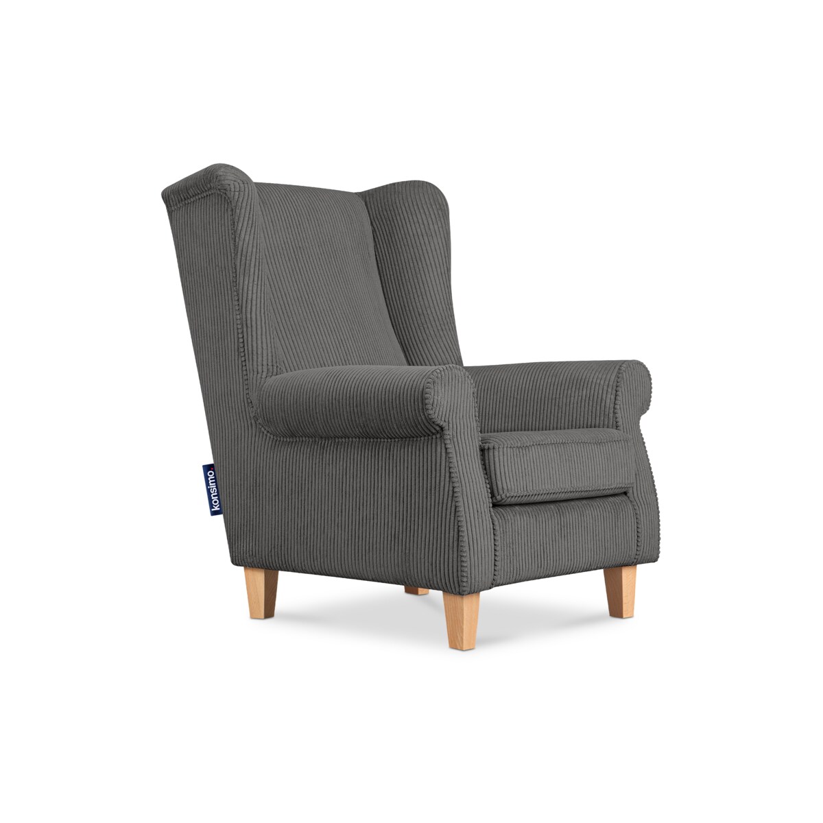 KONSIMO MILES Fotel, kolor Szary