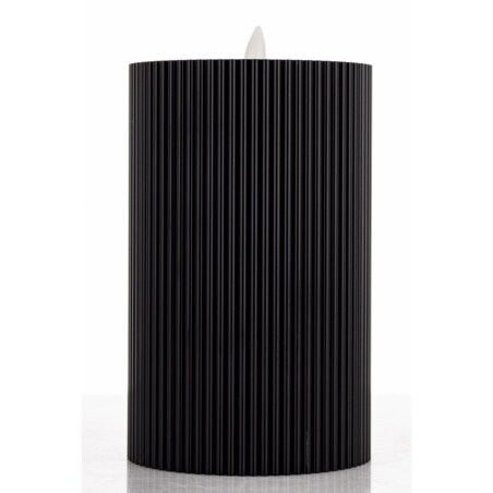 Świeca LED z tworzywa sztucznego14x8x8 cm CANDEL-2 czarna z timerem